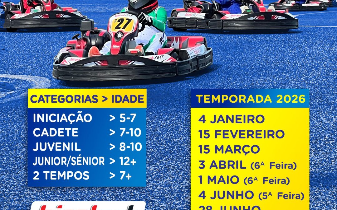 EKO – Escola de Karting do Oeste: Calendário 2026
